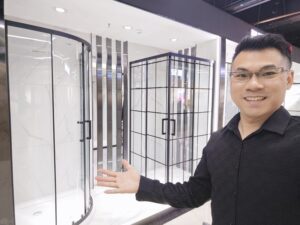 shower enclosure, bathroom, washroom, sliding doors, and more